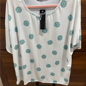 Lucky & Blessed Concho print western blouse 🆕 Cowgirl by business casual Wear